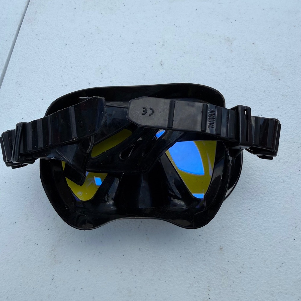 Guardian Chroma HD Pro Scuba Snorkeling Combo Mask Snorkel Set Black Blue Gold - Picture 3 of 9